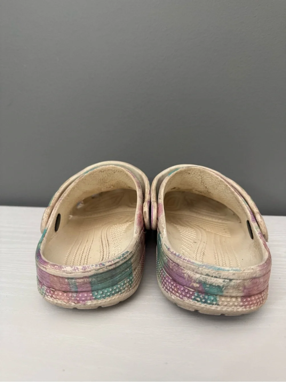 Crocs Kids Classic Tie-Dye Clog - Pink/Teal